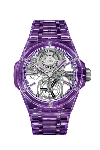 hublot hbl020|Big Bang Integrated Tourbillon Full Purple Sapphire 43 mm .